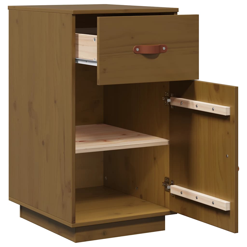 Schreibtisch-Schrank Honigbraun 40x50x75 cm Massivholz Kiefer