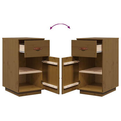 Schreibtisch-Schrank Honigbraun 40x50x75 cm Massivholz Kiefer