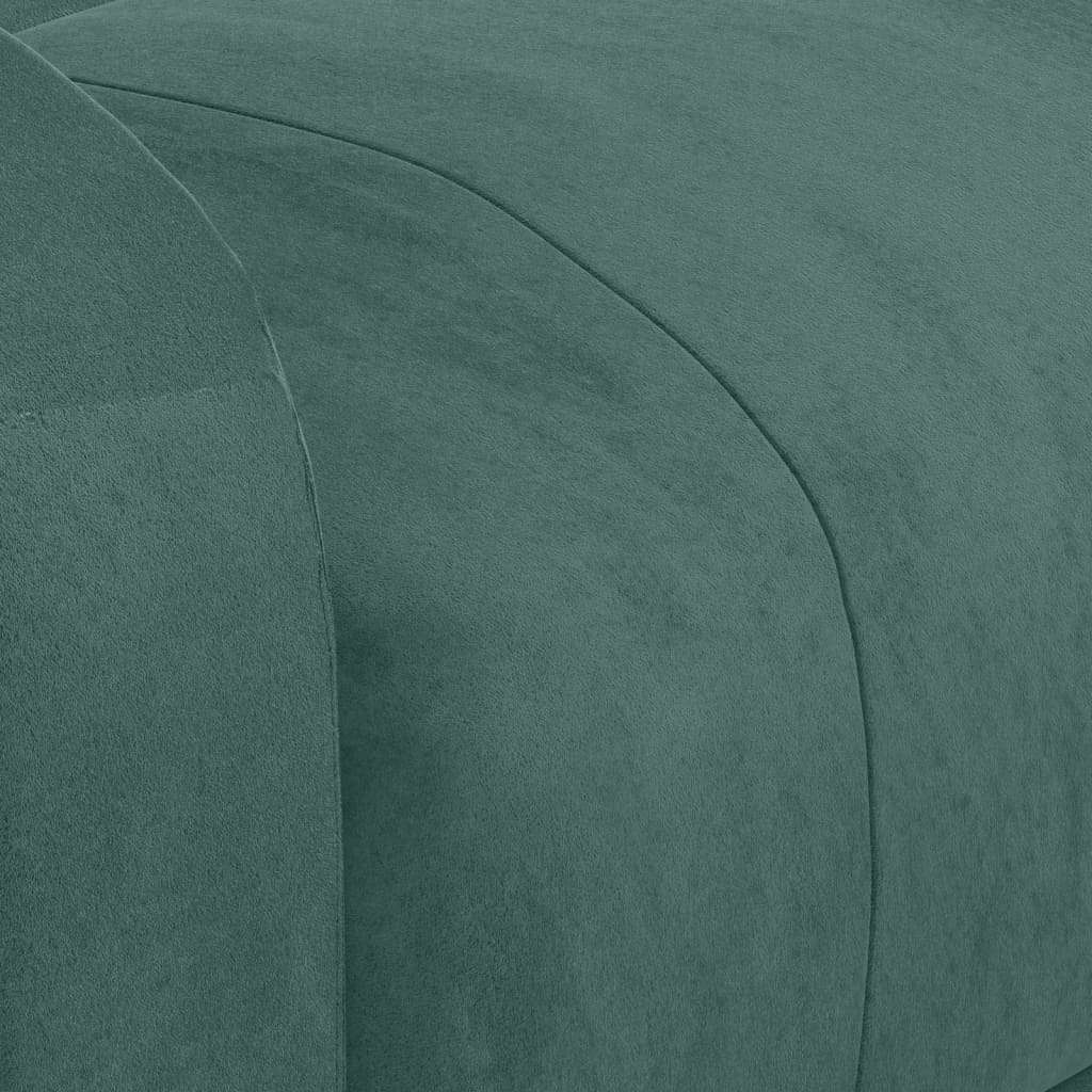 Massagesessel mit Aufstehhilfe Dunkelgrün Samt