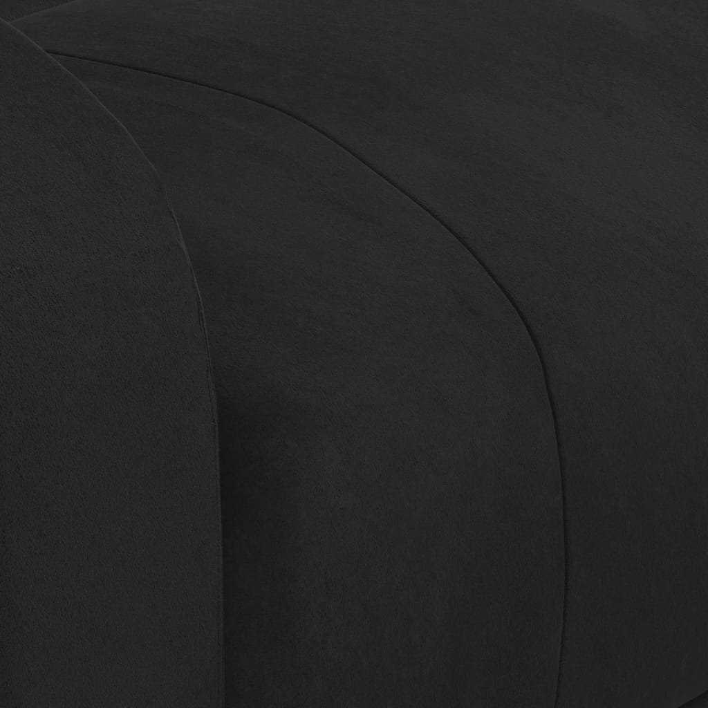 Massagesessel mit Aufstehhilfe Schwarz Samt