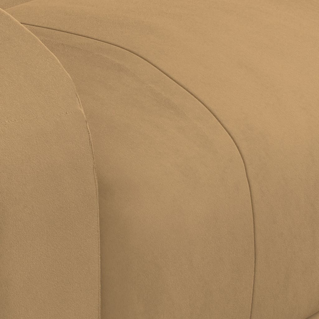 Massagesessel mit Aufstehhilfe Braun Samt