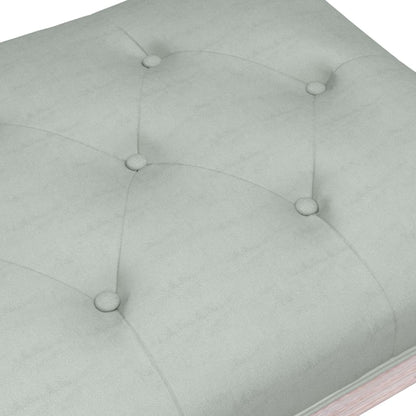 Sitzbank Hellgrau 110x40x49 cm Samt