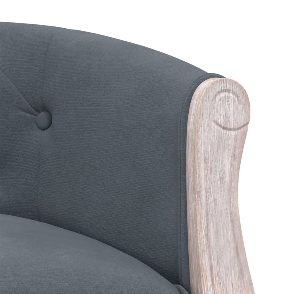 Sitzbank Dunkelgrau 98x56x69 cm Samt