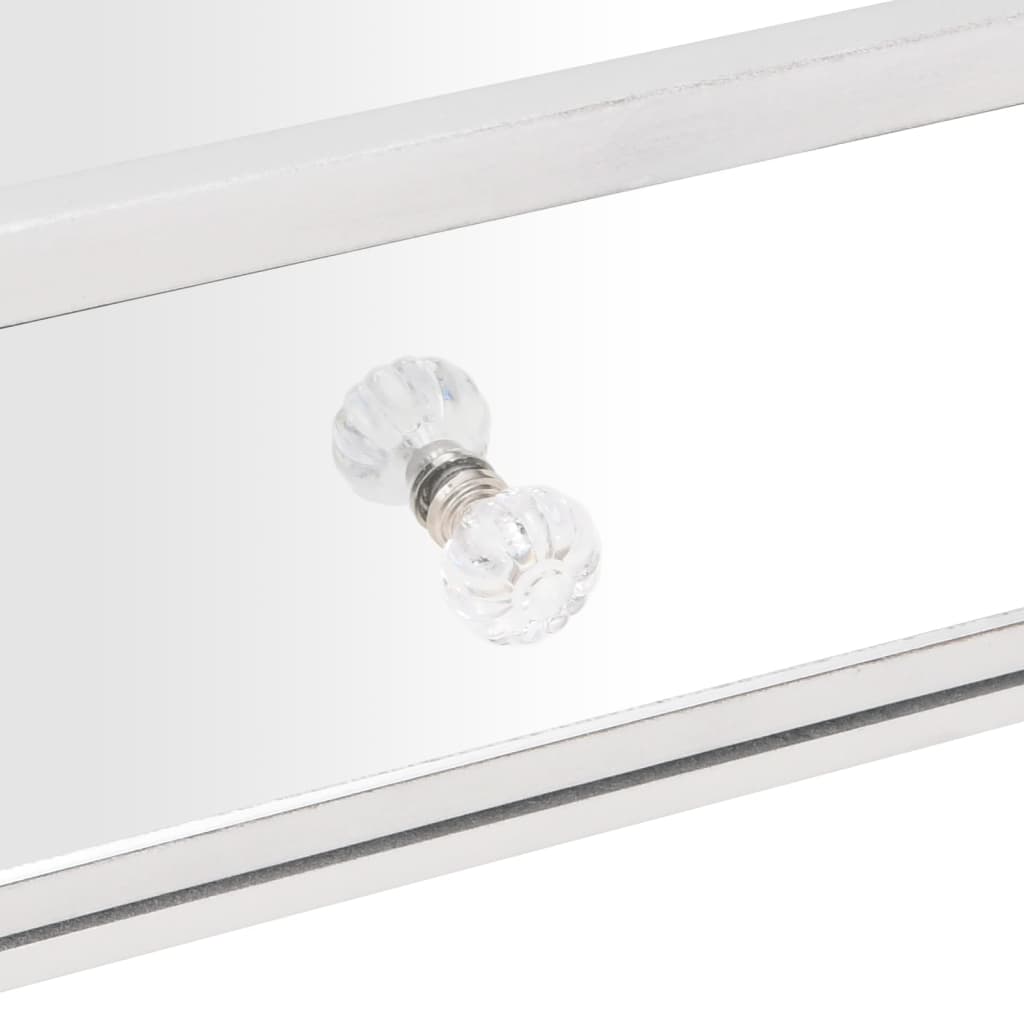 Spiegel-Couchtisch 106x45x45 cm Holzwerkstoff und Glas