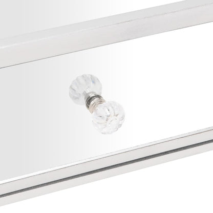 Spiegel-Couchtisch 106x45x45 cm Holzwerkstoff und Glas