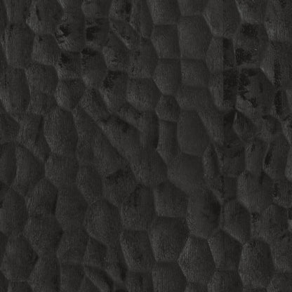 Beistellschrank Schwarz 60x33x75 cm Massivholz Mango