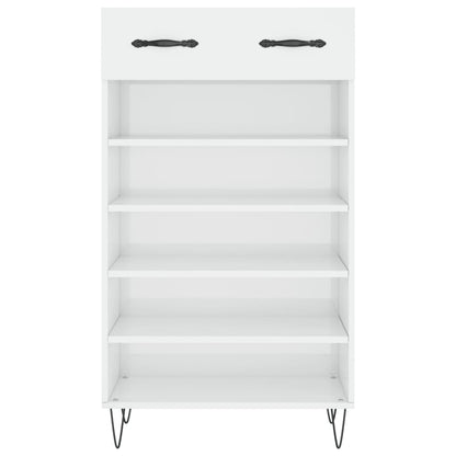 Schuhschrank Hochglanz-Weiß 60x35x105 cm Holzwerkstoff