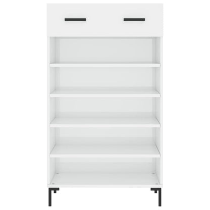 Schuhschrank Hochglanz-Weiß 60x35x105 cm Holzwerkstoff