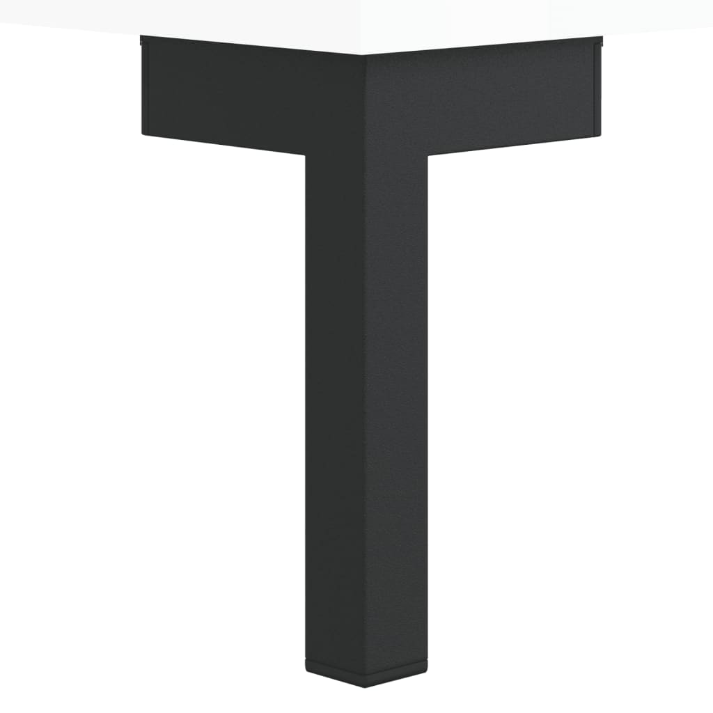 Schuhschrank Hochglanz-Weiß 60x35x105 cm Holzwerkstoff