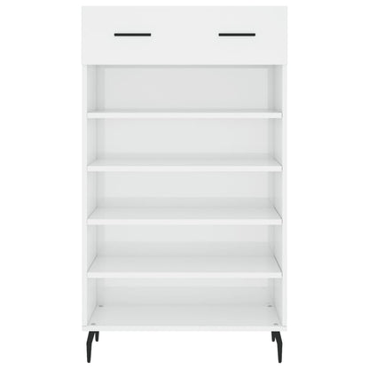 Schuhschrank Hochglanz-Weiß 60x35x105 cm Holzwerkstoff