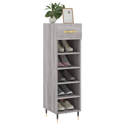 Schuhschrank Grau Sonoma 30x35x105 cm Holzwerkstoff