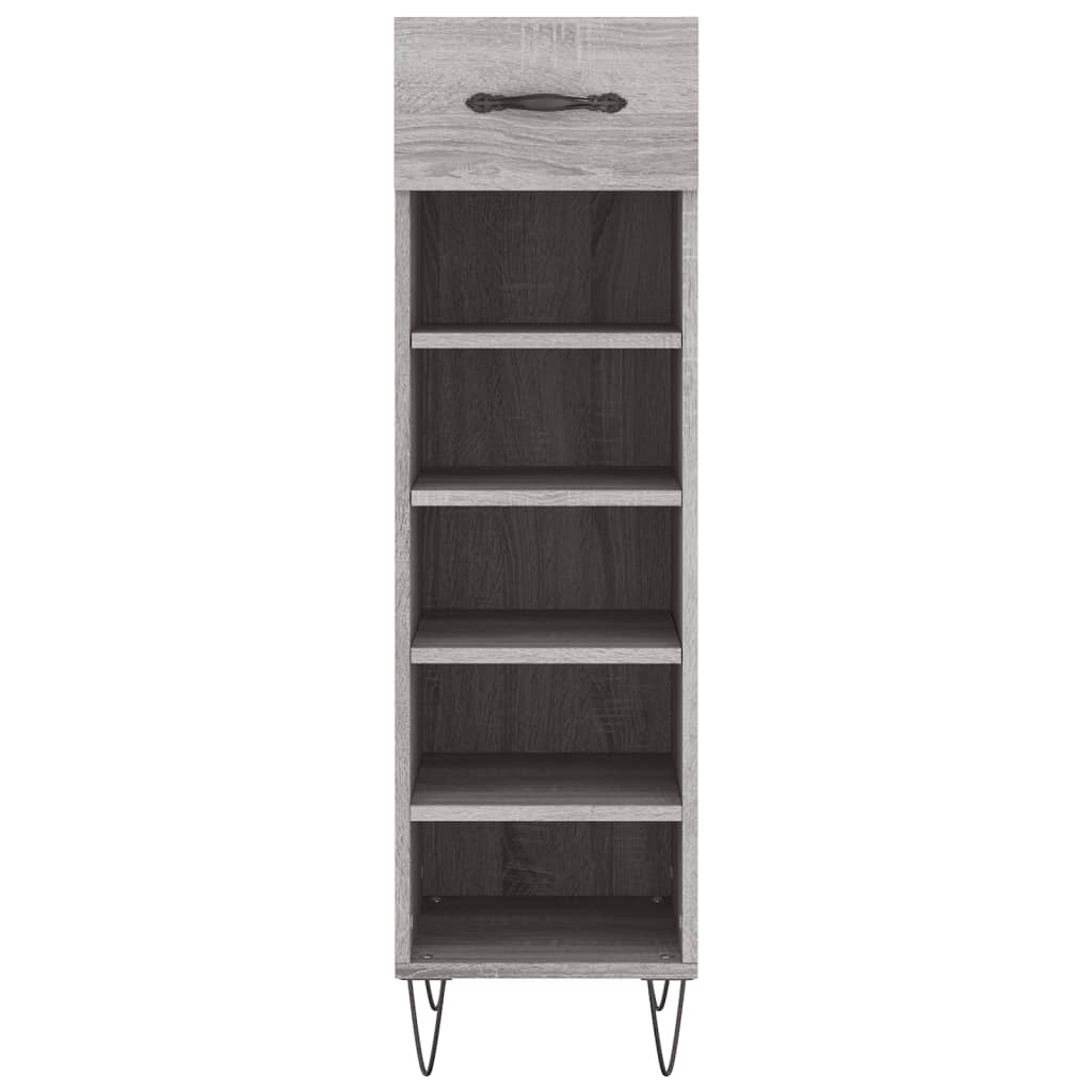 Schuhschrank Grau Sonoma 30x35x105 cm Holzwerkstoff