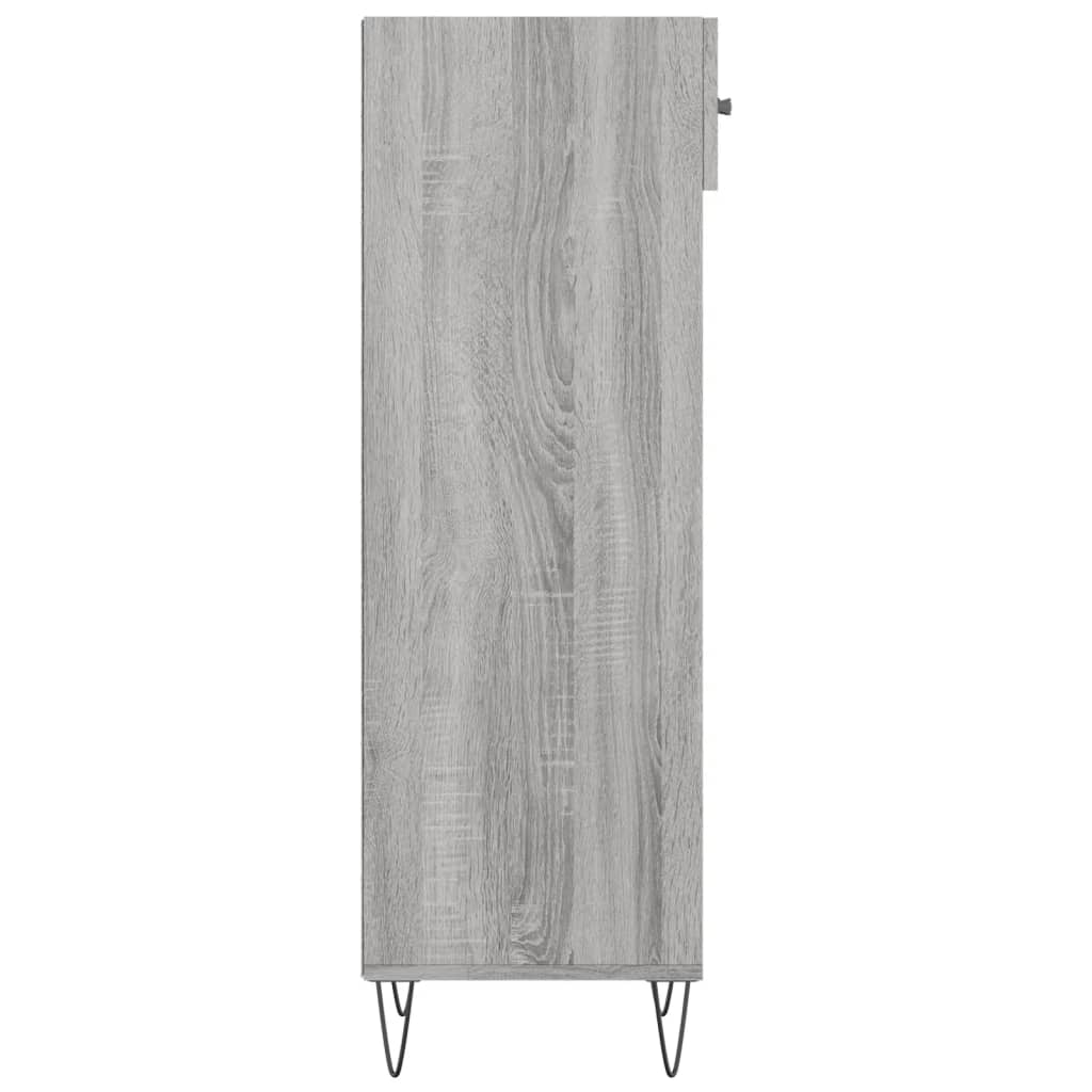 Schuhschrank Grau Sonoma 30x35x105 cm Holzwerkstoff