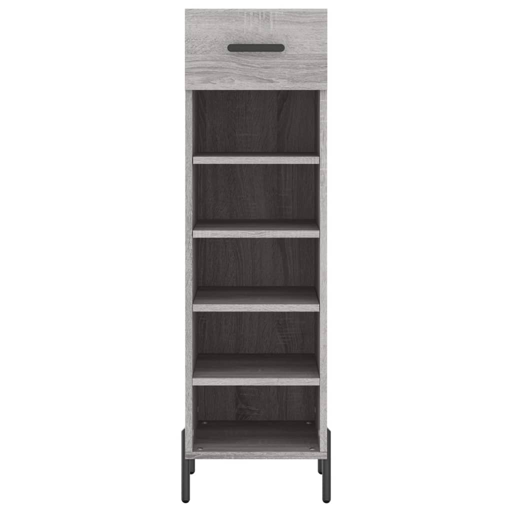 Schuhschrank Grau Sonoma 30x35x105 cm Holzwerkstoff