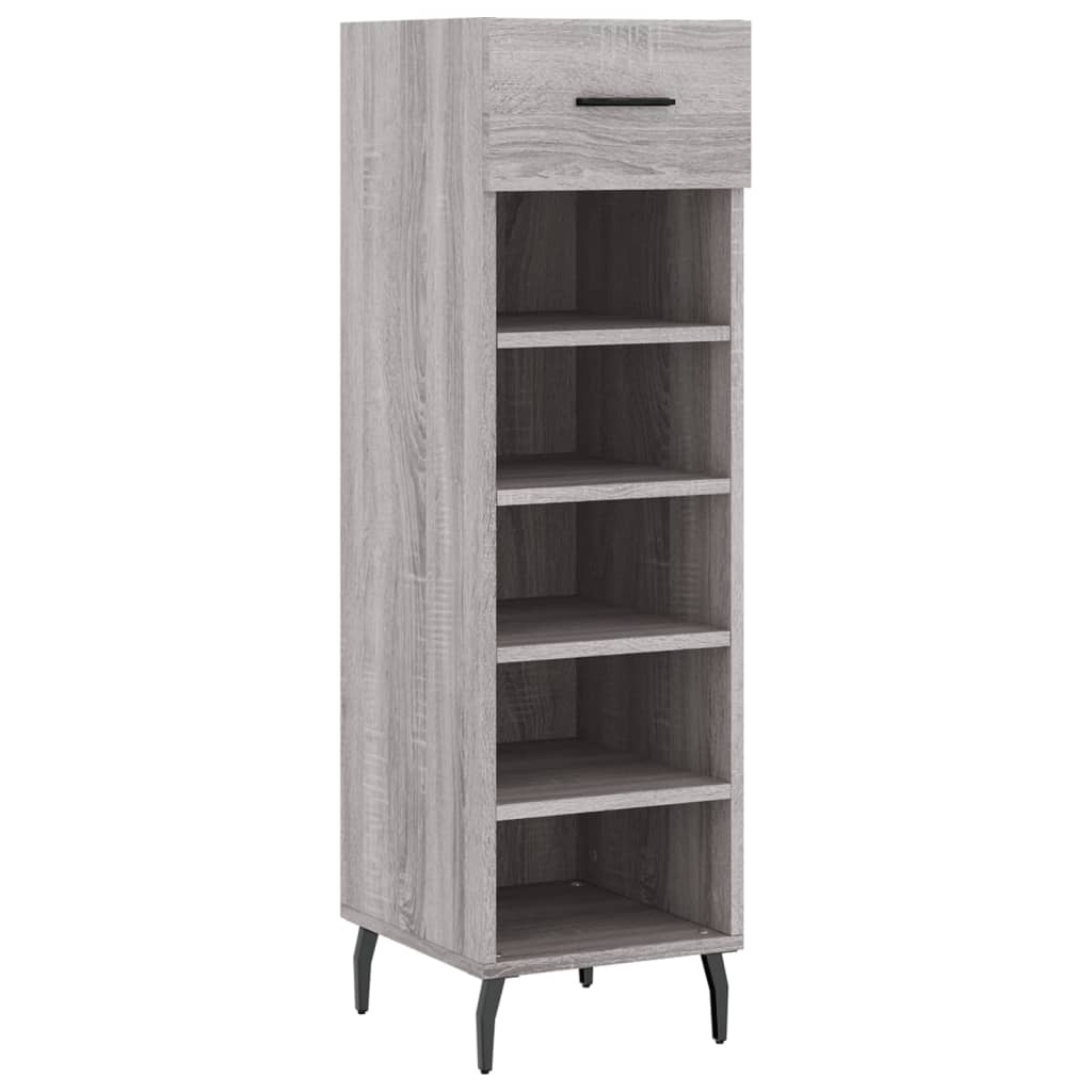 Schuhschrank Grau Sonoma 30x35x105 cm Holzwerkstoff