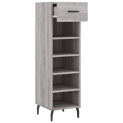 Schuhschrank Grau Sonoma 30x35x105 cm Holzwerkstoff