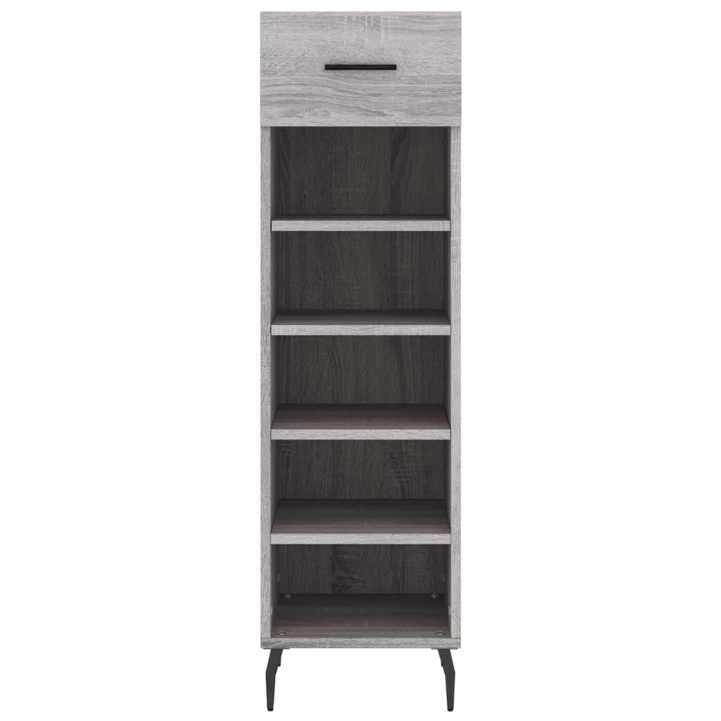 Schuhschrank Grau Sonoma 30x35x105 cm Holzwerkstoff