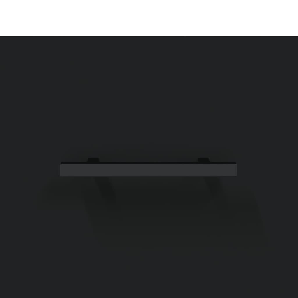 Schuhschrank Schwarz 30x35x105 cm Holzwerkstoff