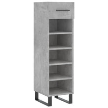 Schuhschrank Betongrau 30x35x105 cm Holzwerkstoff