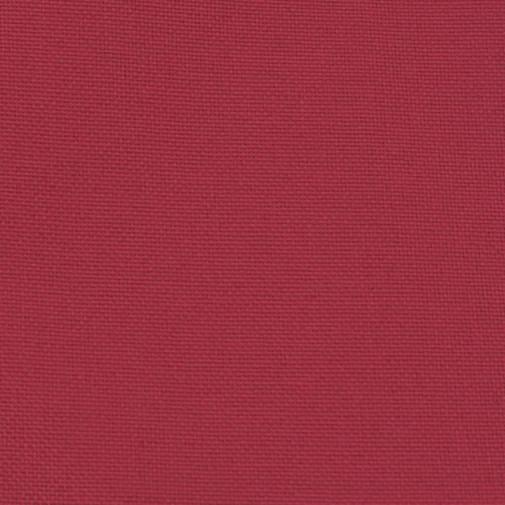 Clubsessel mit Fußhocker Weinrot Stoff