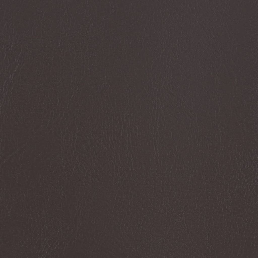 Clubsessel mit Fußhocker Braun Kunstleder