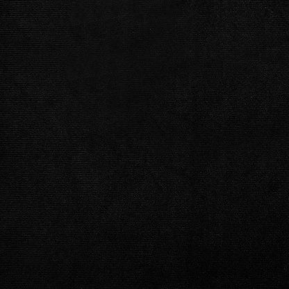 Clubsessel mit Fußhocker Schwarz Samt