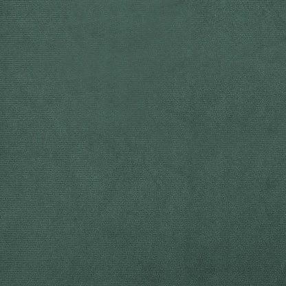 Clubsessel mit Fußhocker Dunkelgrün Samt