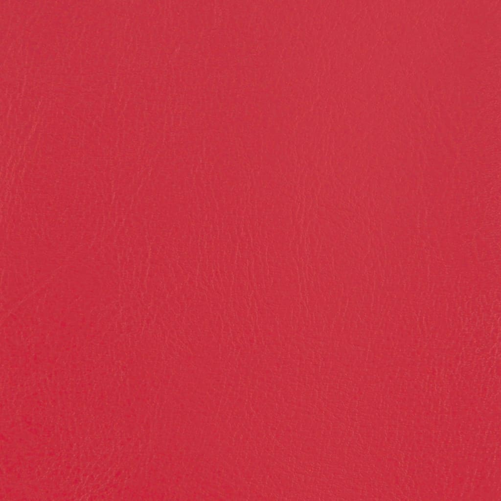 Clubsessel mit Fußhocker Rot Kunstleder