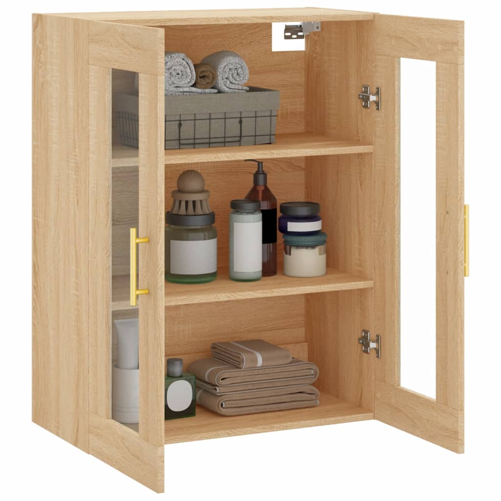 Wandschrank Sonoma-Eiche 69,5x34x90 cm