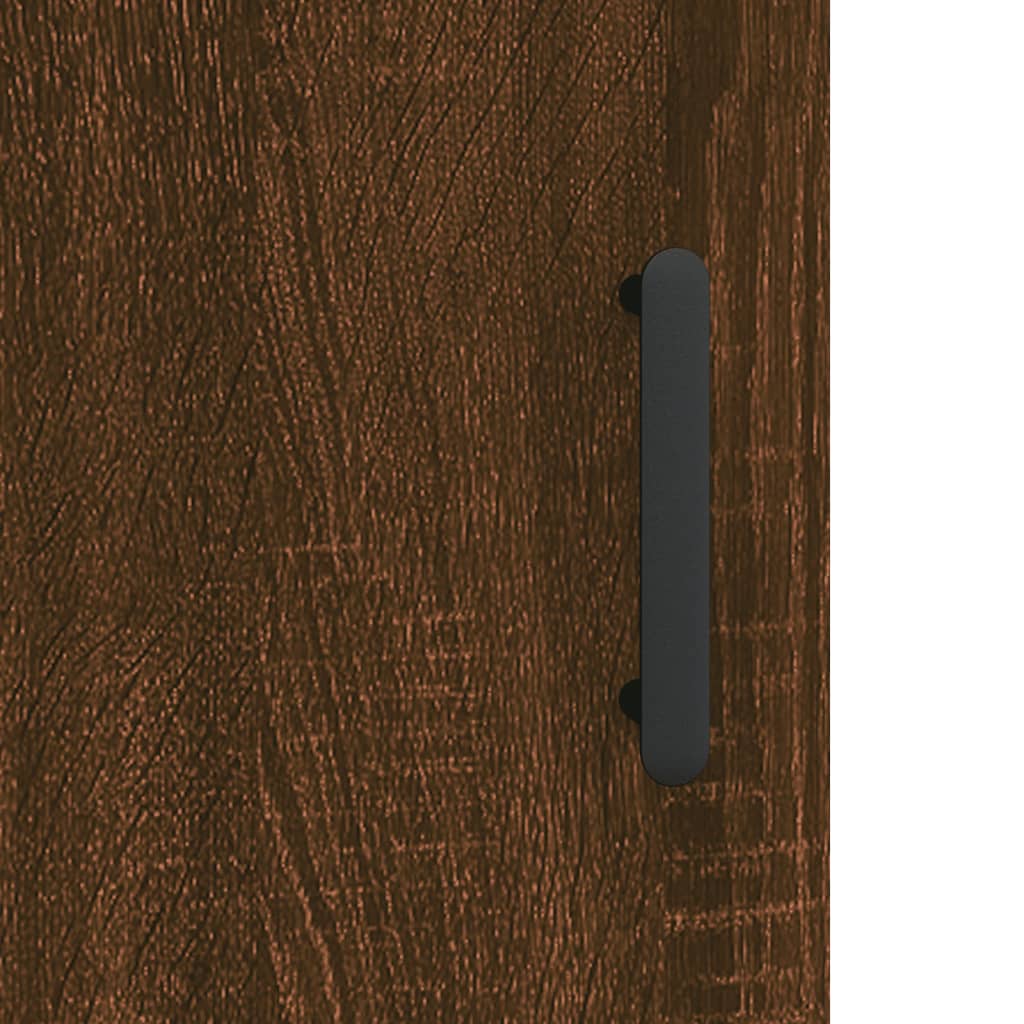 Wandschrank Braun Eichen-Optik 34,5x34x90 cm