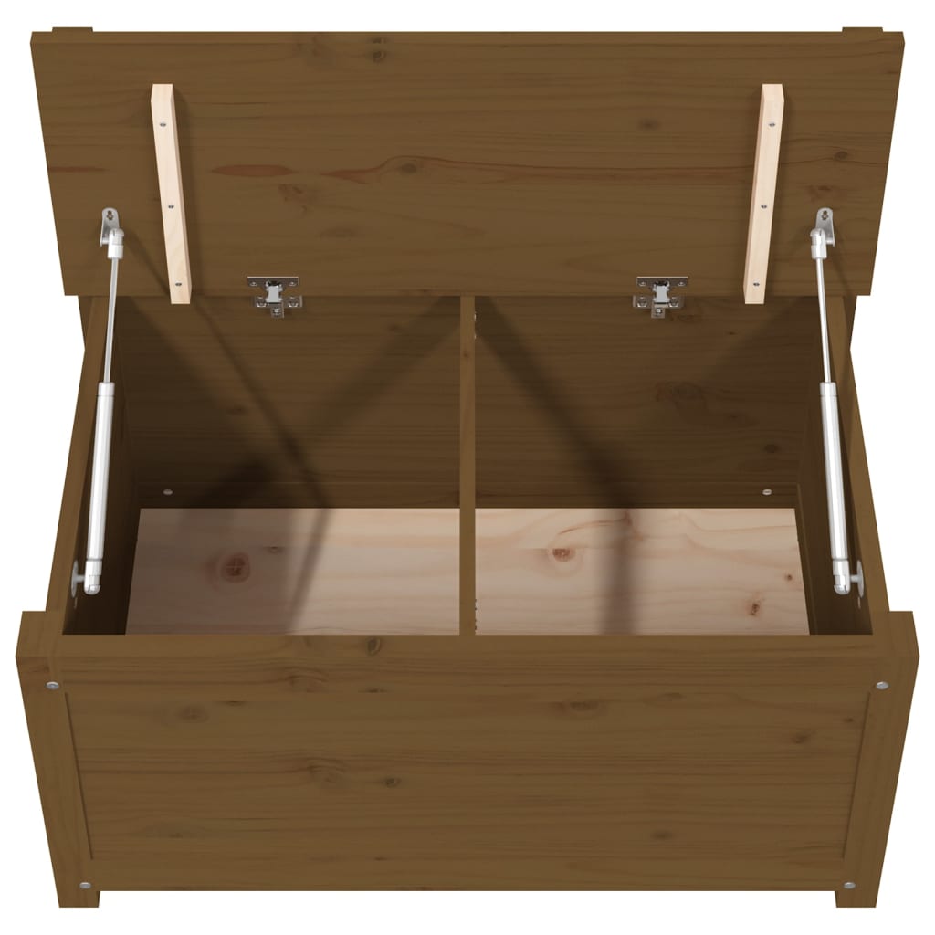 Sitzbank Honigbraun 80x41x77 cm Massivholz Kiefer