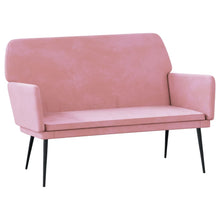 Sitzbank Rosa 108x79x79 cm Samt