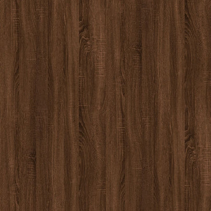 Bücherregal/Raumteiler Braun Eiche 80x24x192 cm Holzwerkstoff