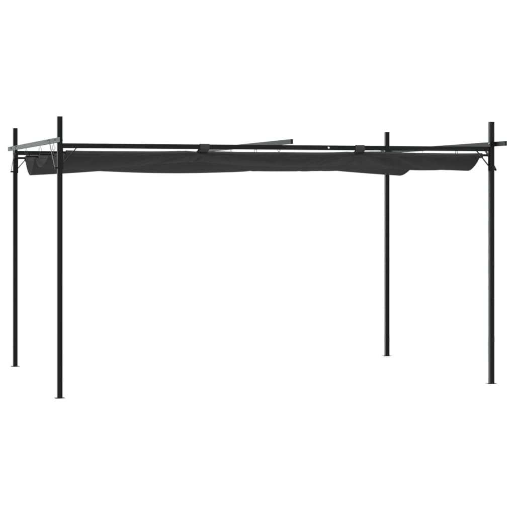 Pergola mit Schiebedach Anthrazit 395x292x230 cm