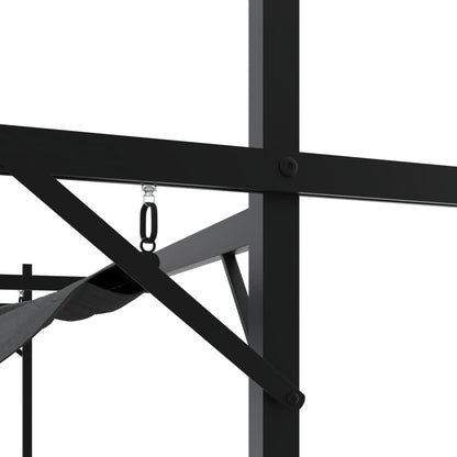 Pergola mit Schiebedach Anthrazit 395x292x230 cm