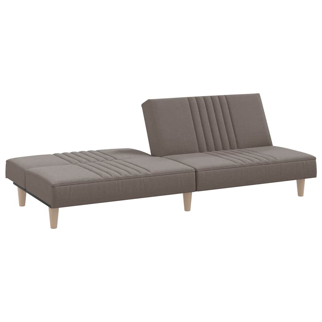 Schlafsofa Taupe Stoff