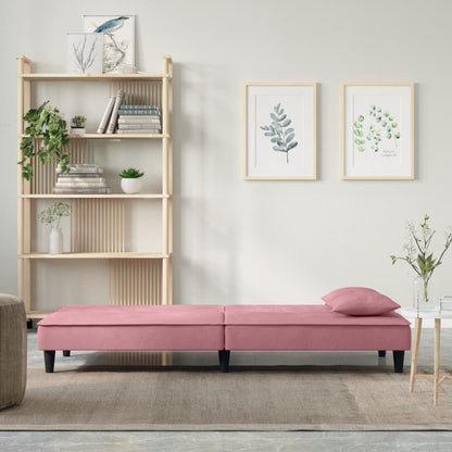 Schlafsofa Rosa Samt