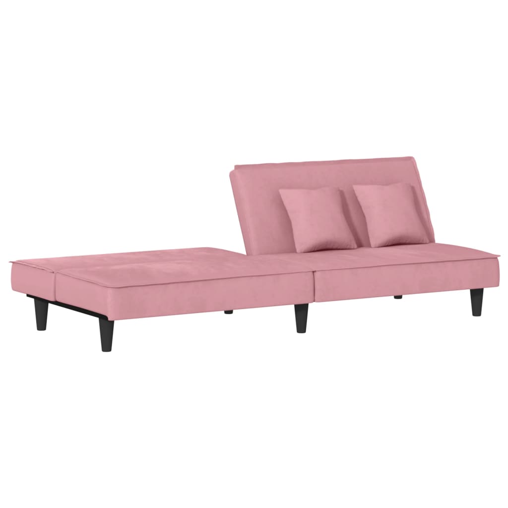 Schlafsofa Rosa Samt