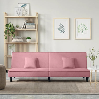 Schlafsofa Rosa Samt