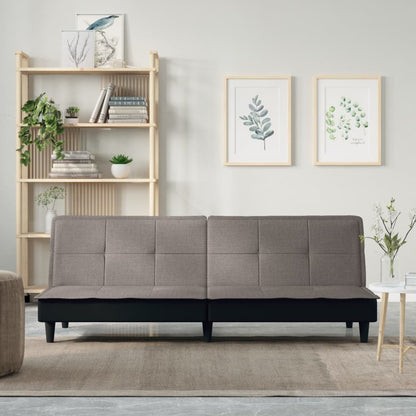 Schlafsofa Taupe Stoff