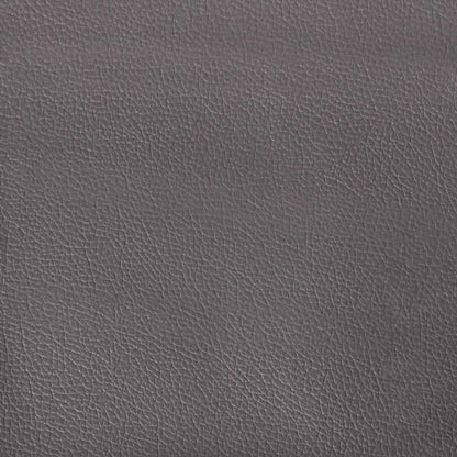 Schlafsofa mit Getränkehaltern Grau Kunstleder