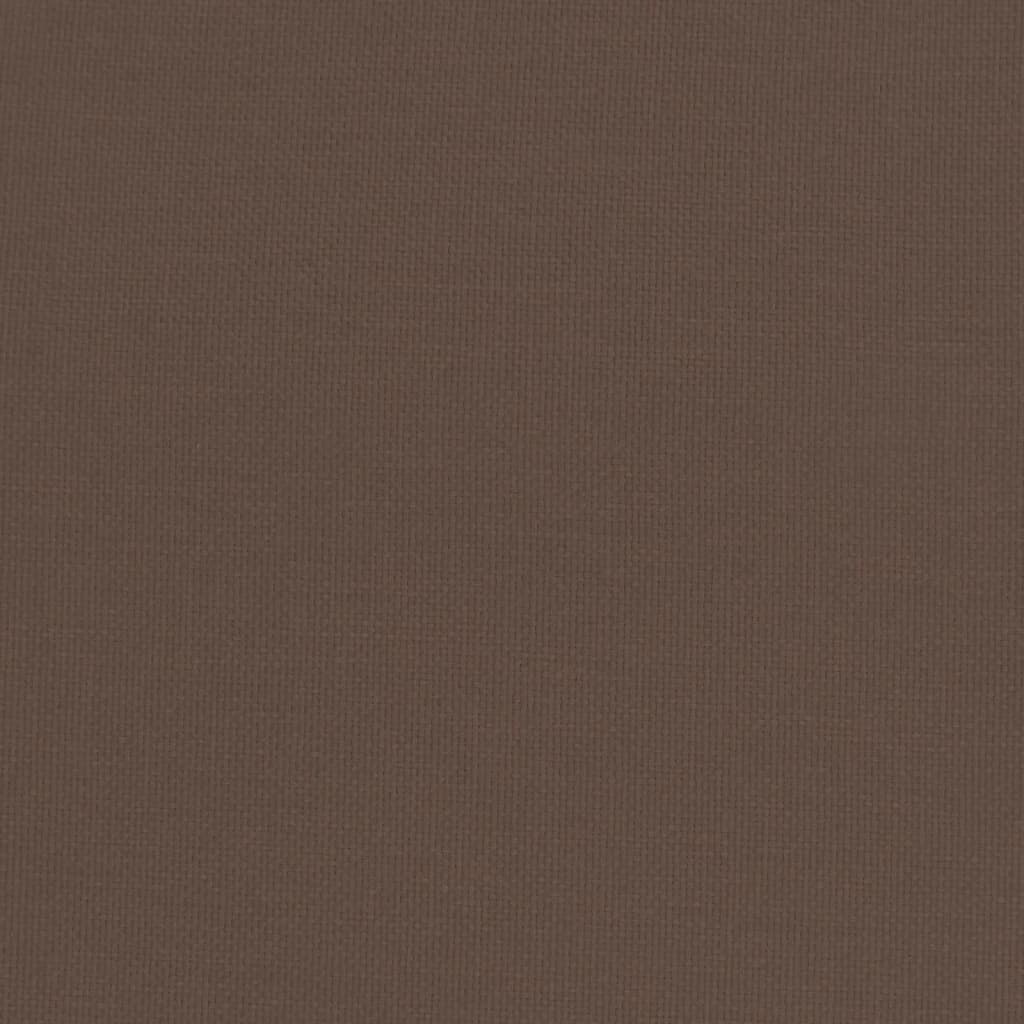 Fußhocker Dunkelbraun 51x41x40 cm Stoff