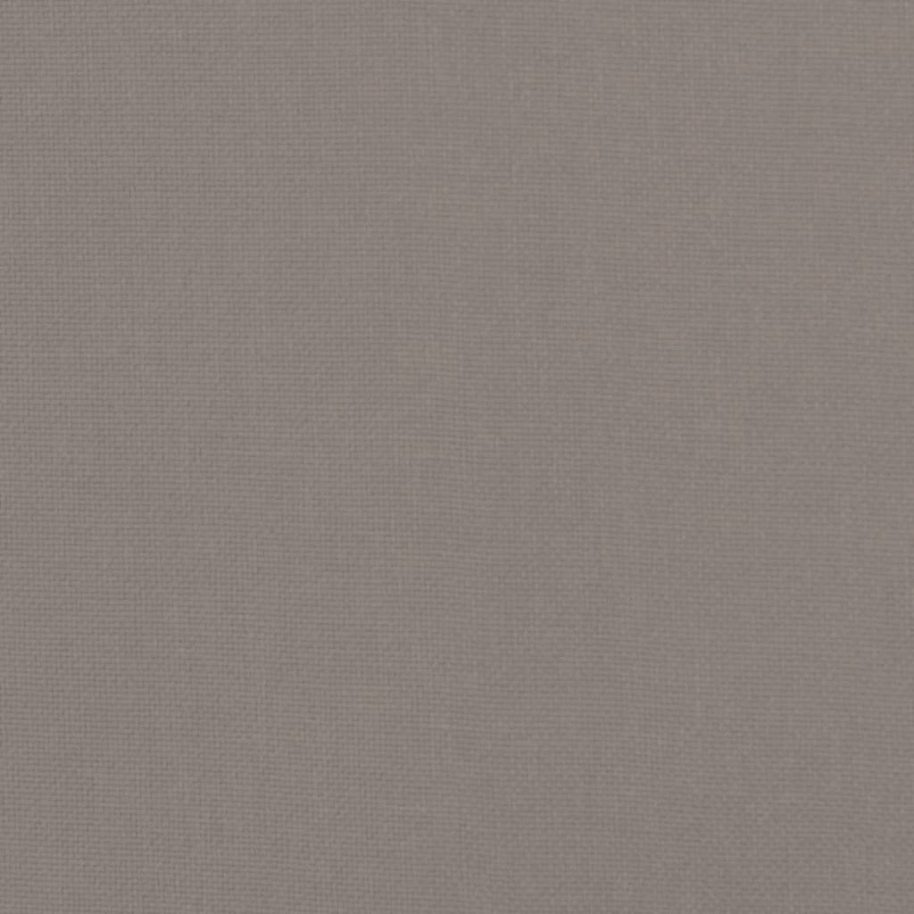 Fußhocker Taupe 51x41x40 cm Stoff