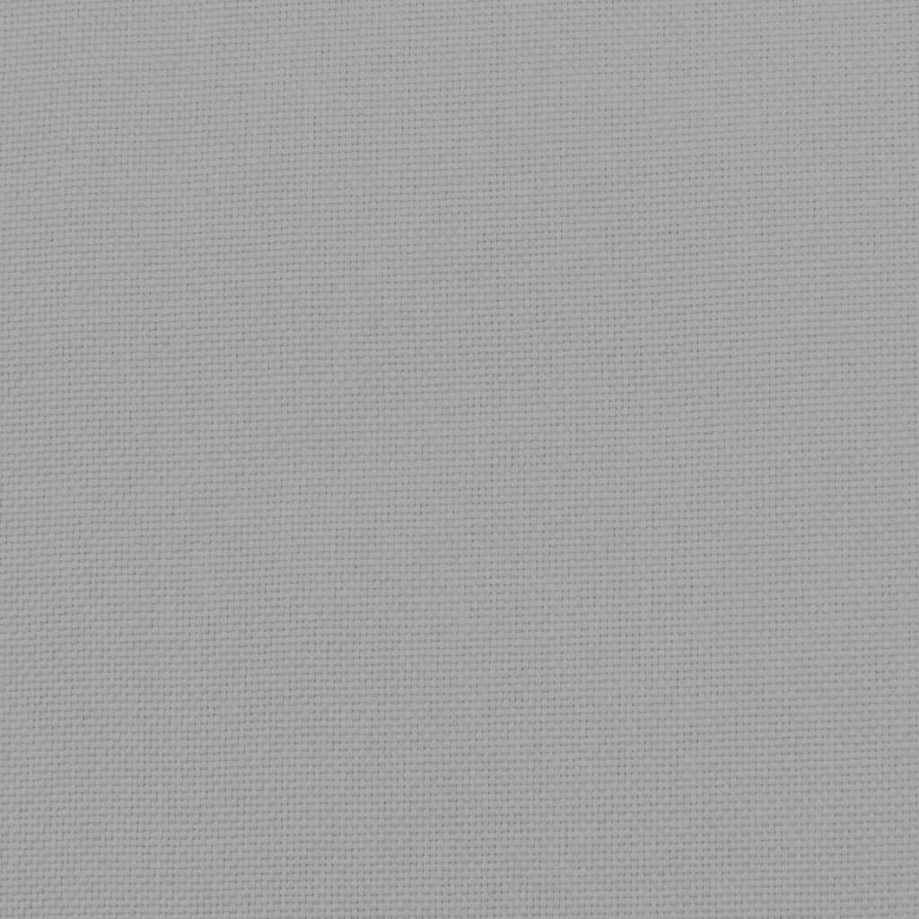 Schaukelstuhl Hellgrau Stoff Hellgrau und Weiß