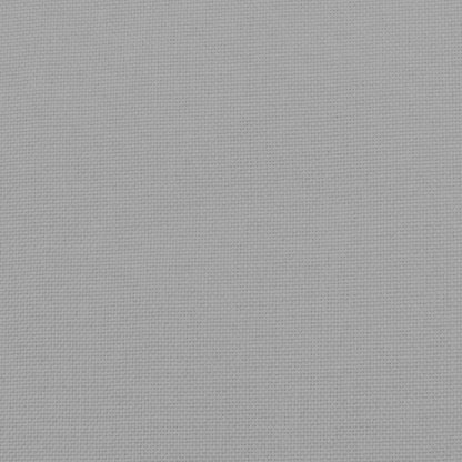 Schaukelstuhl Hellgrau Stoff Hellgrau und Weiß