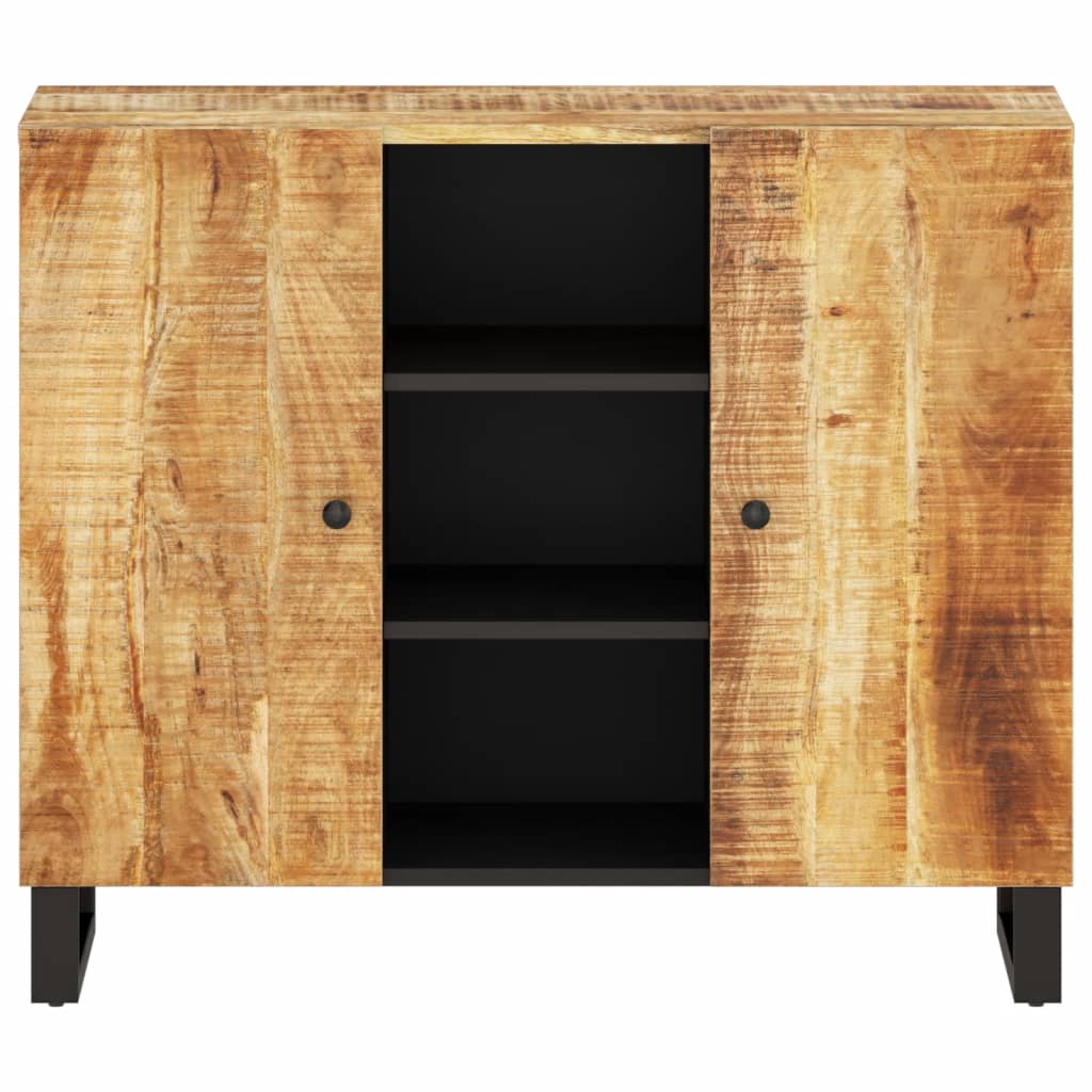 Sideboard mit 2 Türen 90x33x75 cm Massivholz Mango