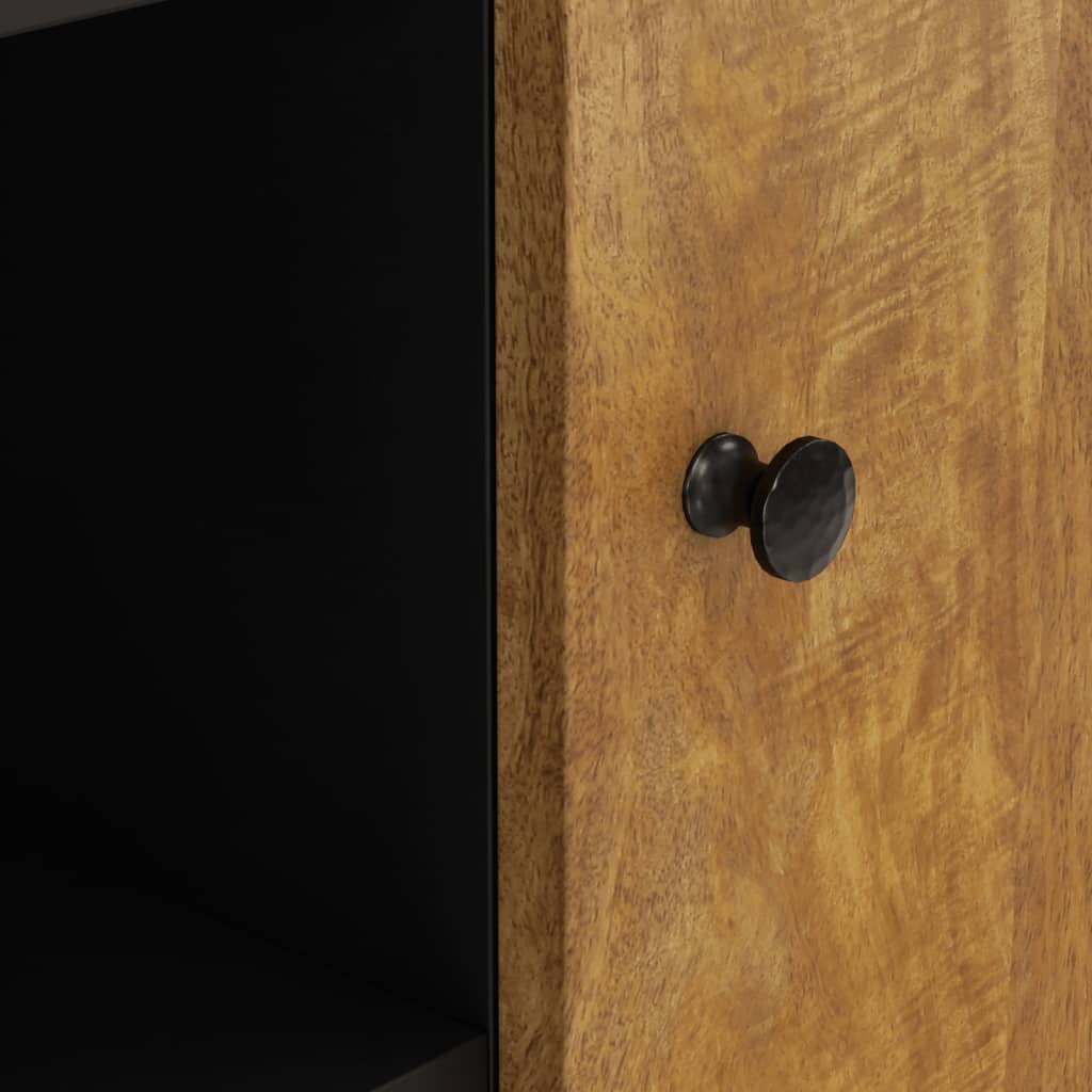 Sideboard mit 2 Türen 90x33x75 cm Massivholz Mango