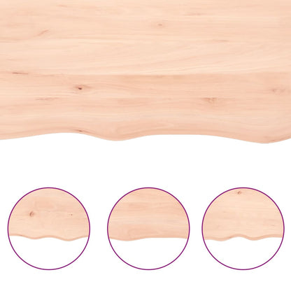 Wandregal 80x50x(2-4) cm Massivholz Eiche Unbehandelt