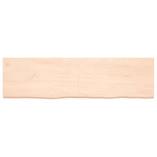 Wandregal 180x50x(2-6) cm Massivholz Eiche Unbehandelt