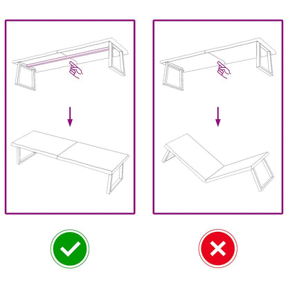 Wandregal Dunkelbraun 180x50x(2-6)cm Massivholz Eiche Behandelt